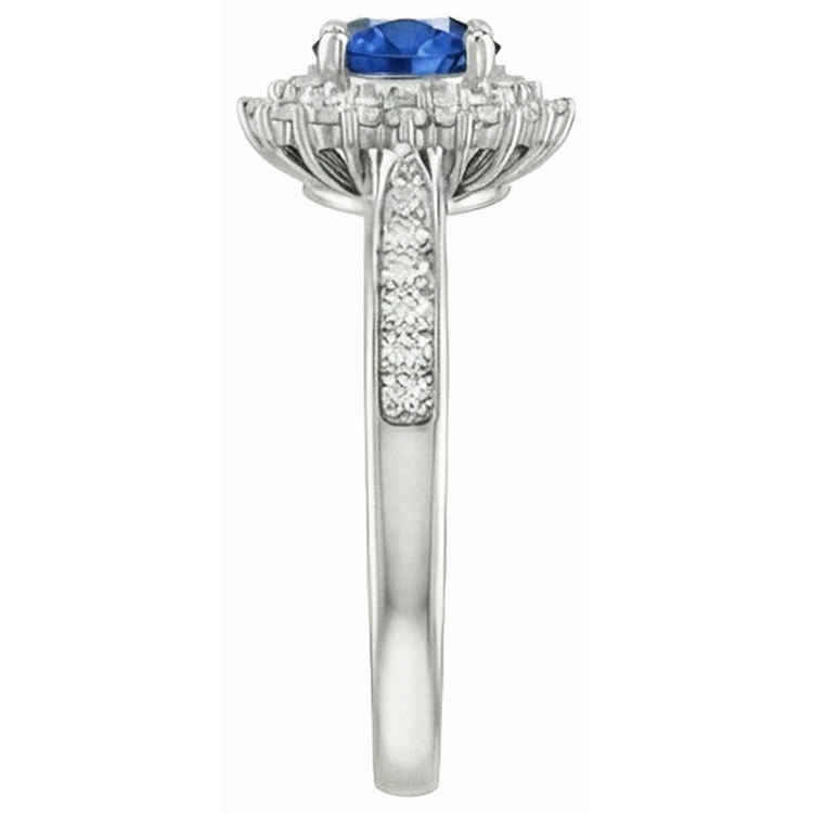 naturel round diamant 3.10carats bague vue de dessus