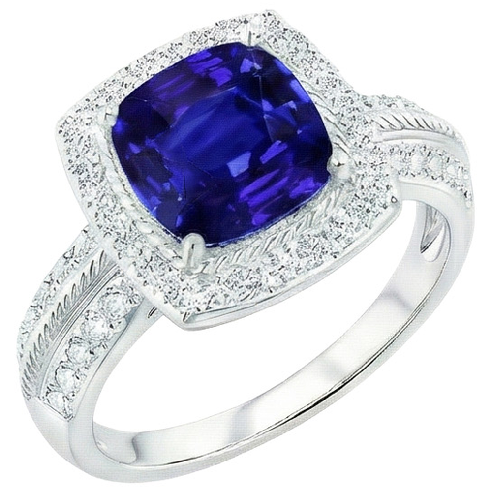 naturel round diamant 3.25carats bague détail rapproché