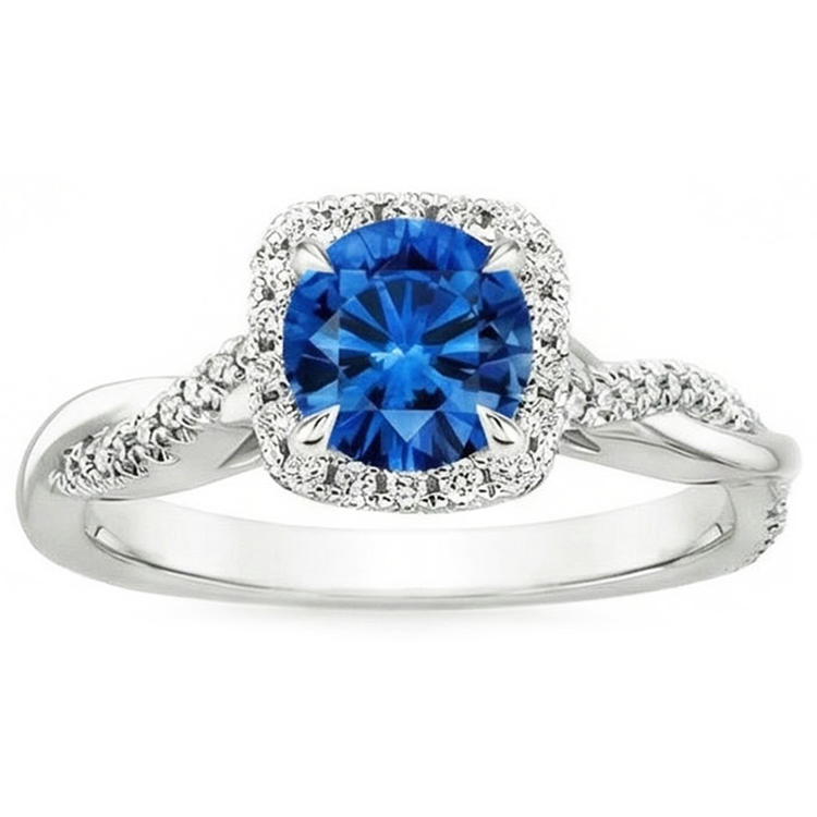 naturel round diamant 3.70carats bague détail rapproché