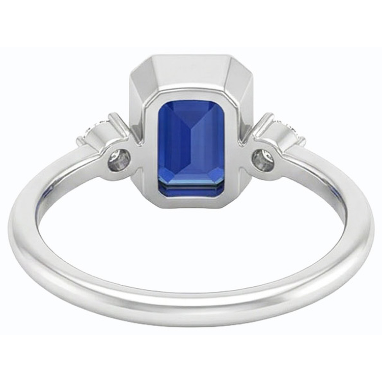 naturel round diamant 1.75carats bague vue de profil