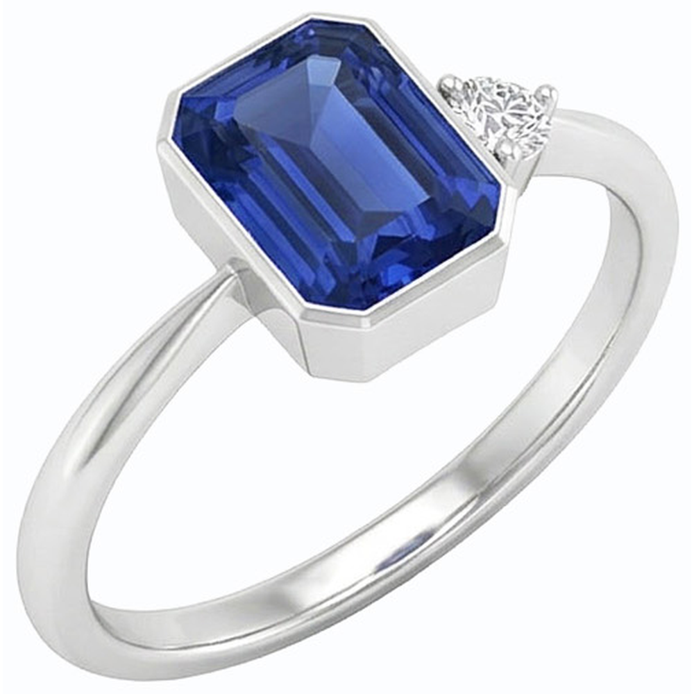 naturel round diamant 1.75carats bague vue de face