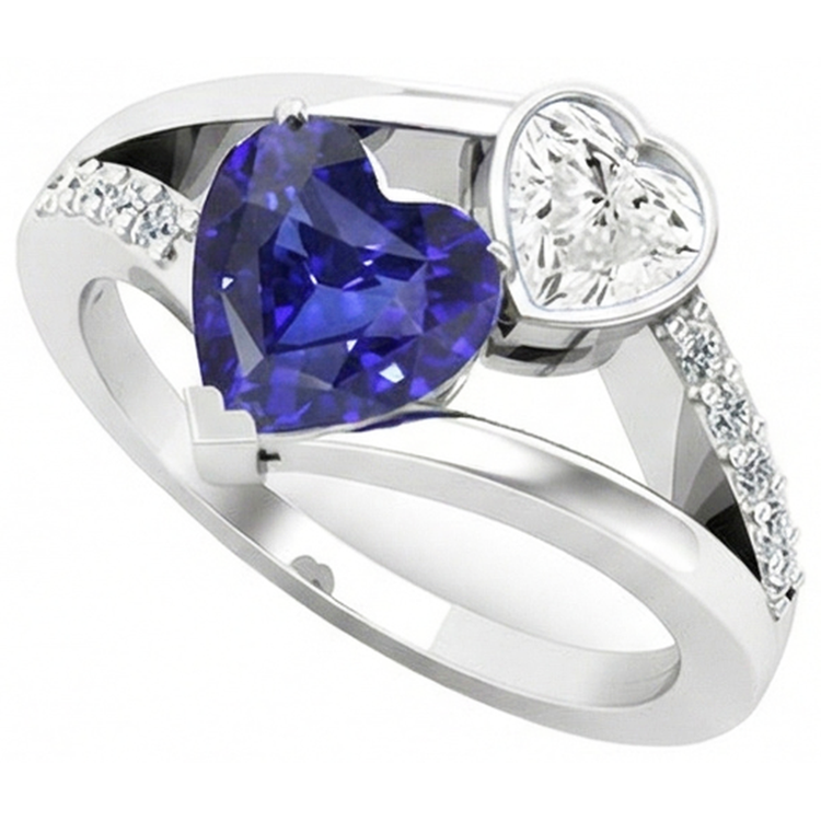 naturel round diamant 3.25carats bague détail rapproché