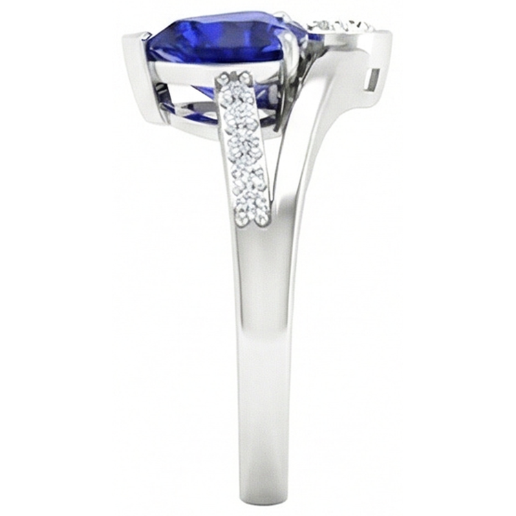 naturel round diamant 3.25carats bague vue de dessus