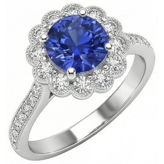 naturel diamant 3carats bague angle de côté