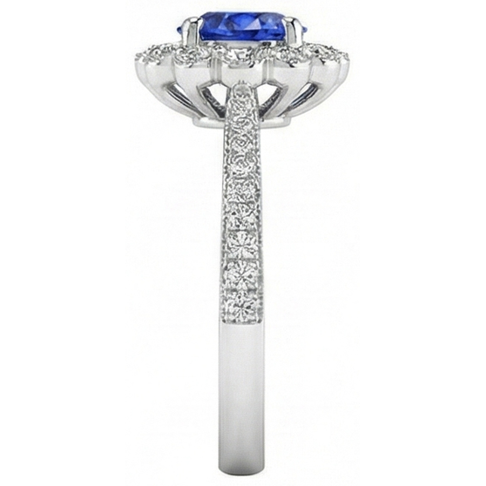 naturel diamant 3carats bague vue de dessus