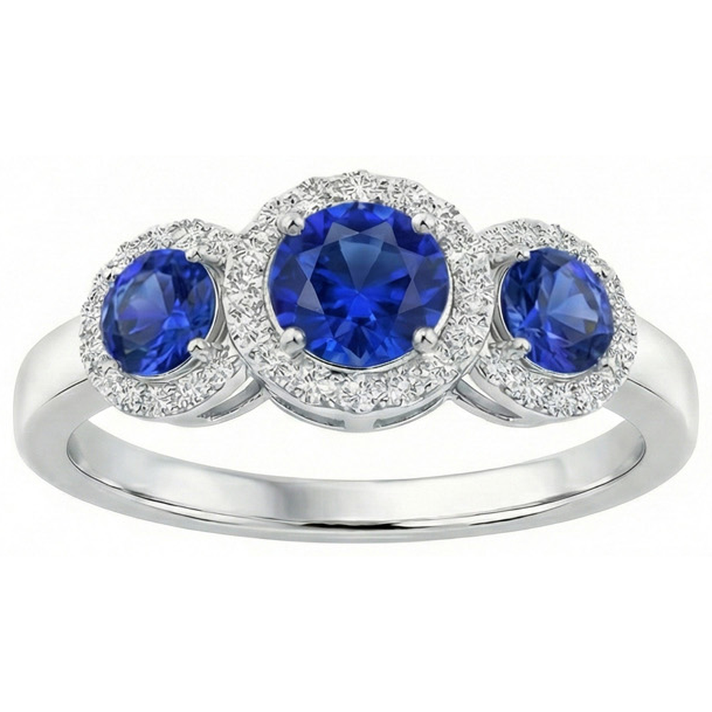 naturel diamant 4.50carats bague vue de face