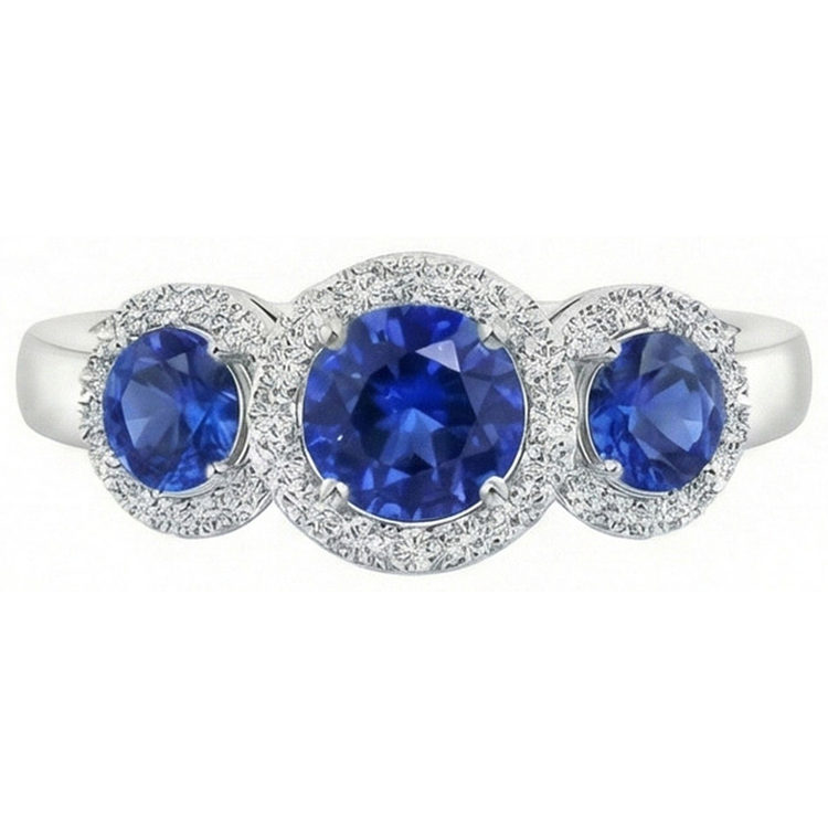 naturel diamant 4.50carats bague angle de côté