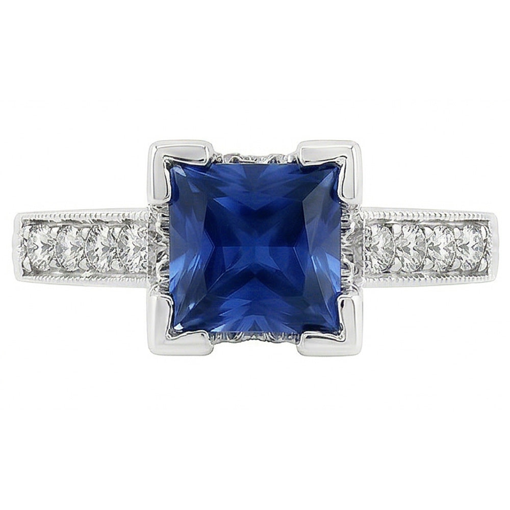 naturel diamant 2.80carats bague angle de côté