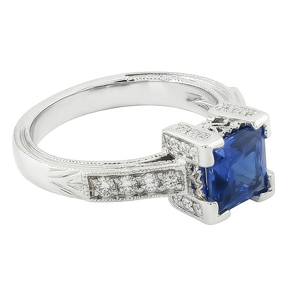 naturel diamant 2.80carats bague détail rapproché