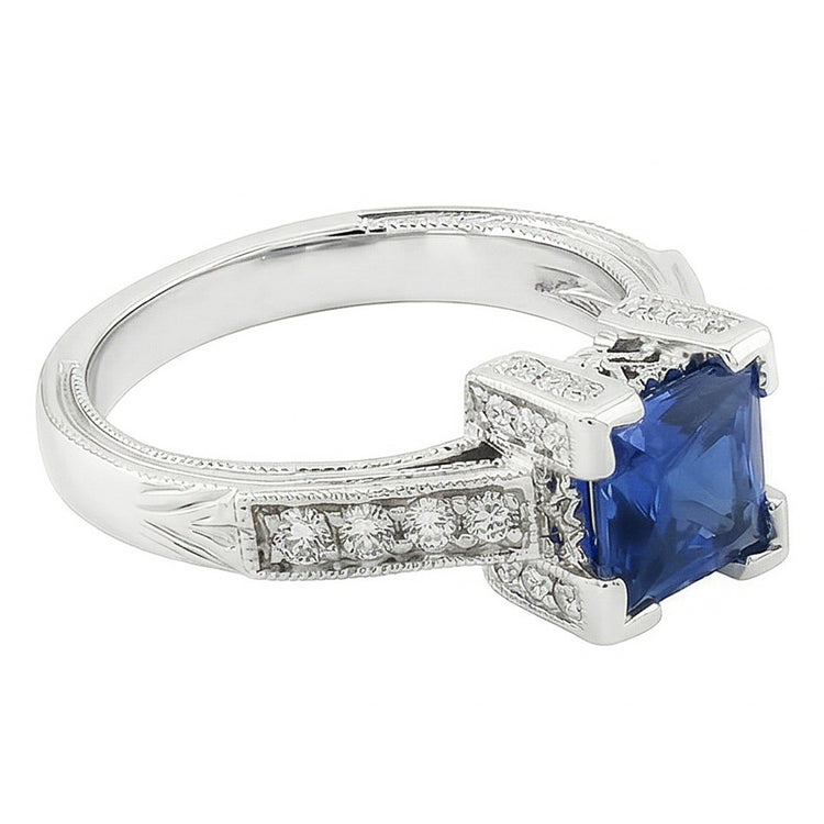 naturel diamant 2.80carats bague détail rapproché