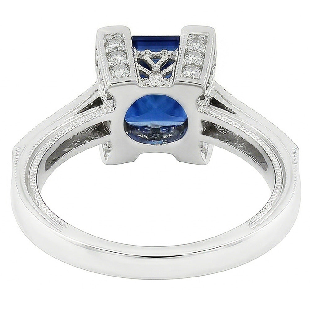 naturel diamant 2.80carats bague vue de profil