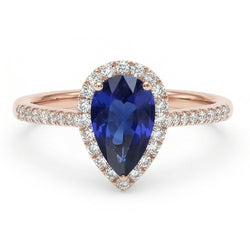 Bague Diamant Naturel 3.50 Carats - Or Rose 14K