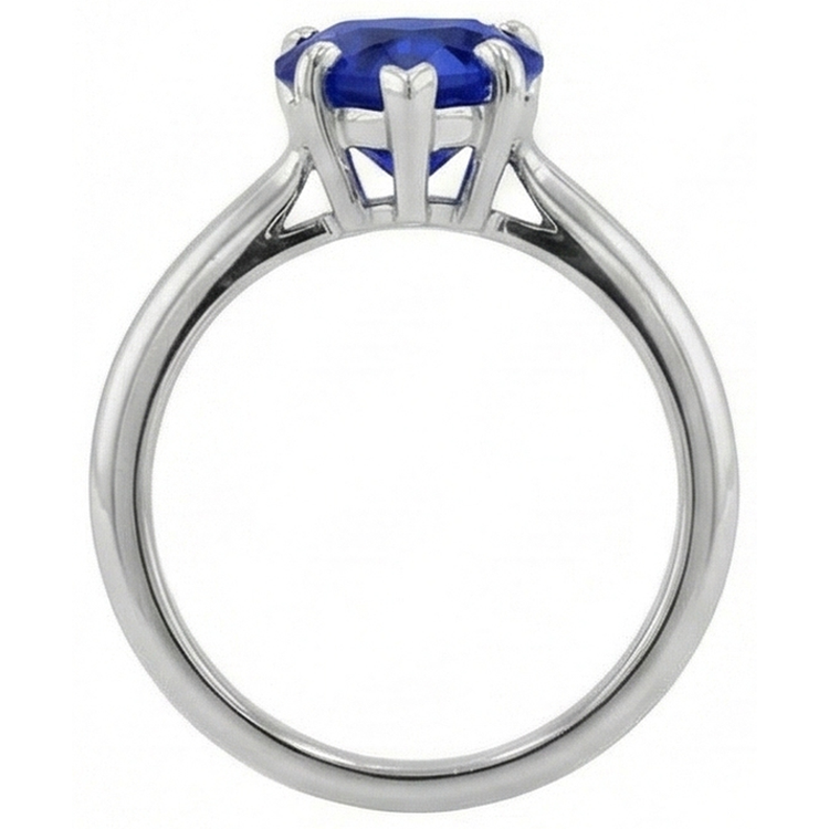 naturel diamant 2.50carats bague vue de profil