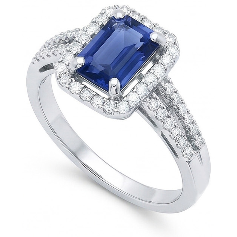 naturel diamant 4carats bague angle de côté