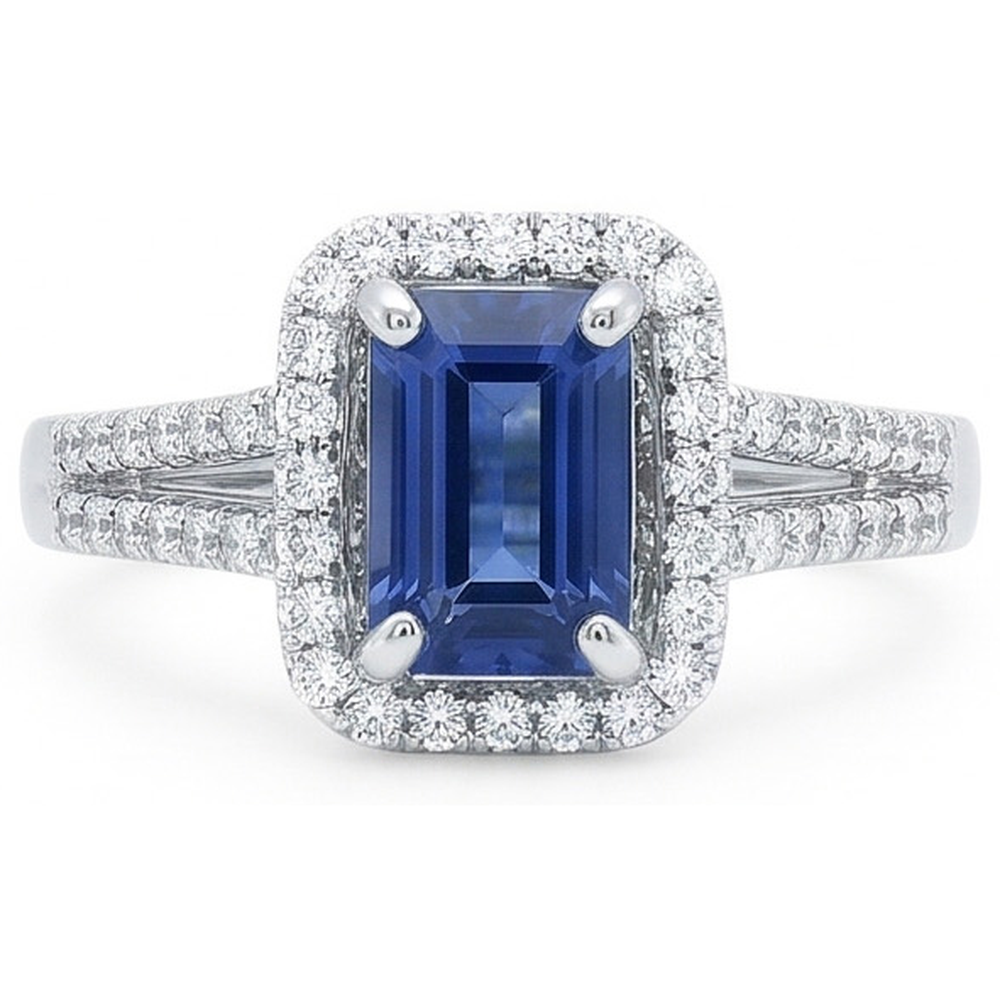 naturel diamant 4carats bague vue de profil
