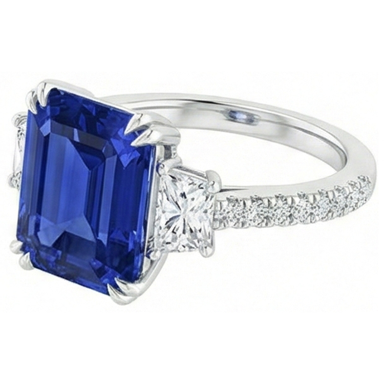 naturel diamant 11.50carats bague vue de dessus
