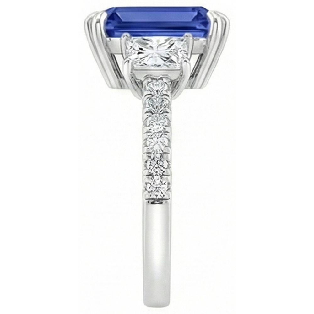 naturel diamant 11.50carats bague vue de profil