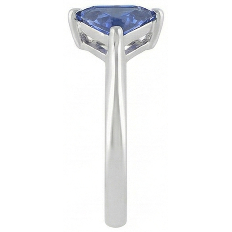 Bague en saphir taille trillion 2 carats bijoux pour femme en or