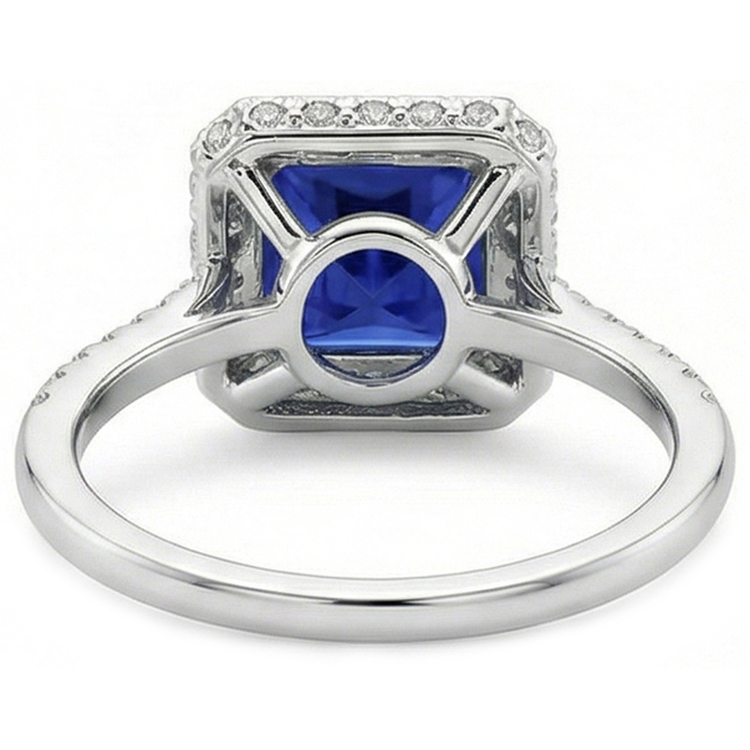naturel diamant 6carats bague sur blanc