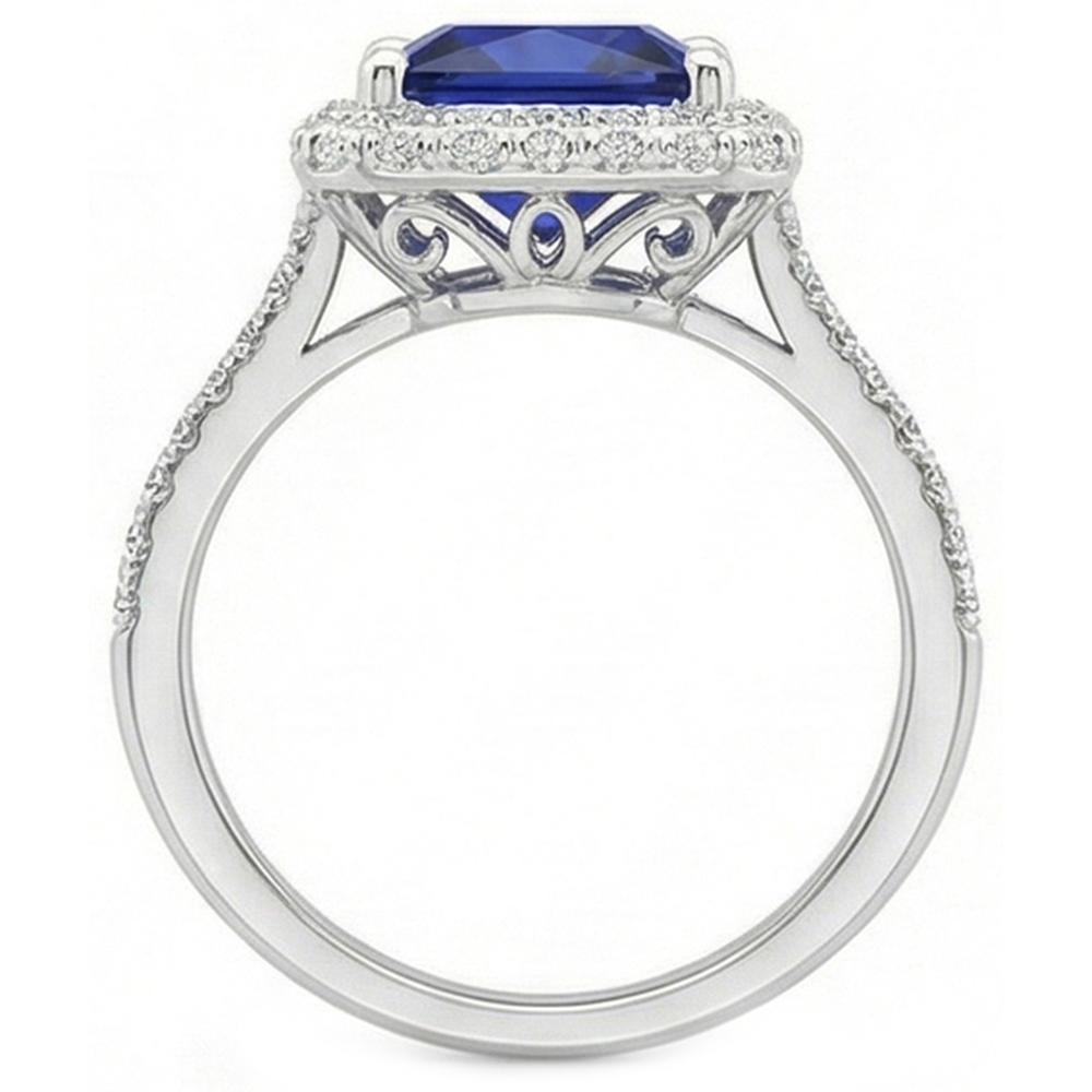 naturel diamant 6carats bague vue de profil