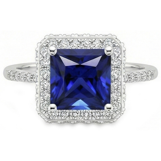 naturel diamant 6carats bague détail rapproché