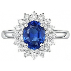 Bague Saphir Naturel 4 Carats
