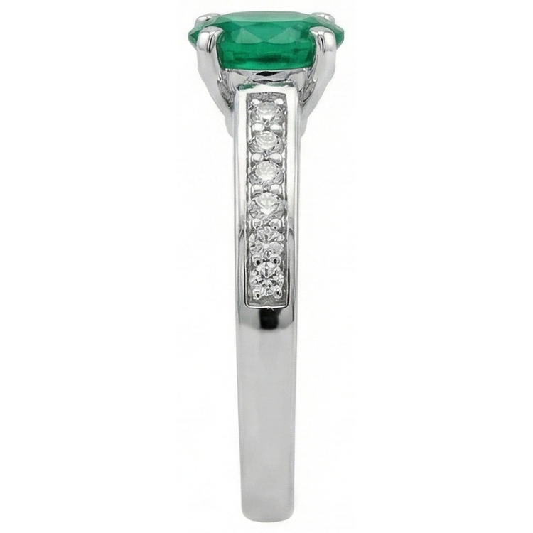 naturel oval diamant 3.60carats bague vue de dessus