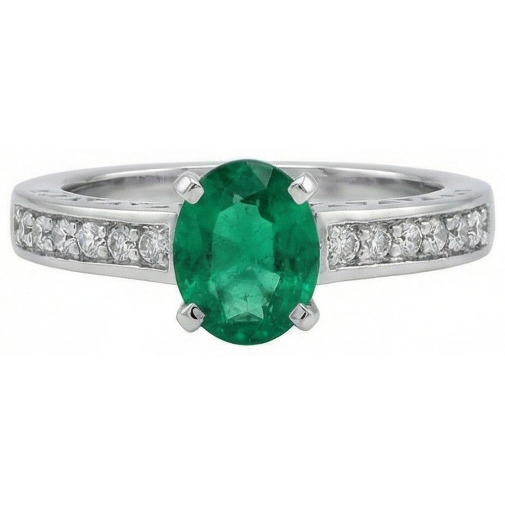 naturel oval diamant 3.60carats bague détail rapproché