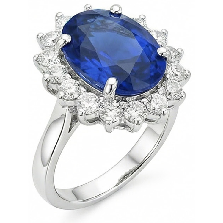 naturel round diamant 8.01carats bague détail rapproché