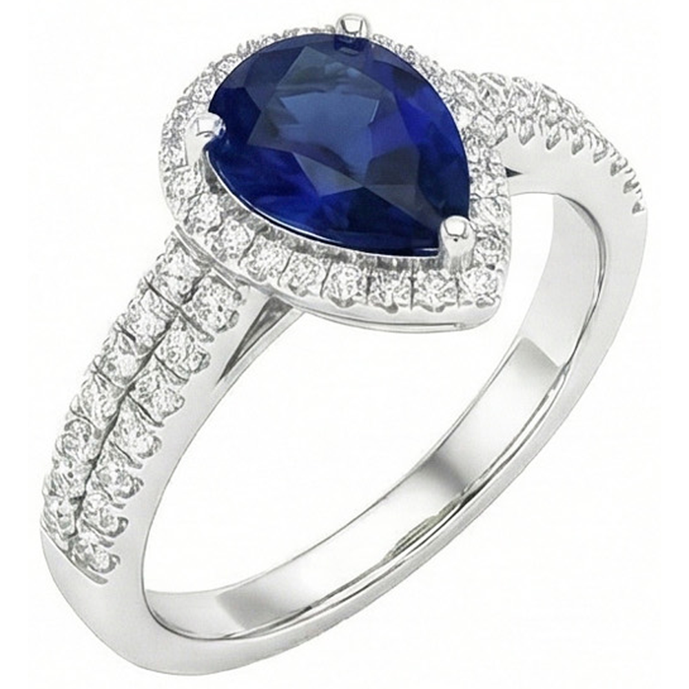 naturel round diamant 2.75carats bague vue de face