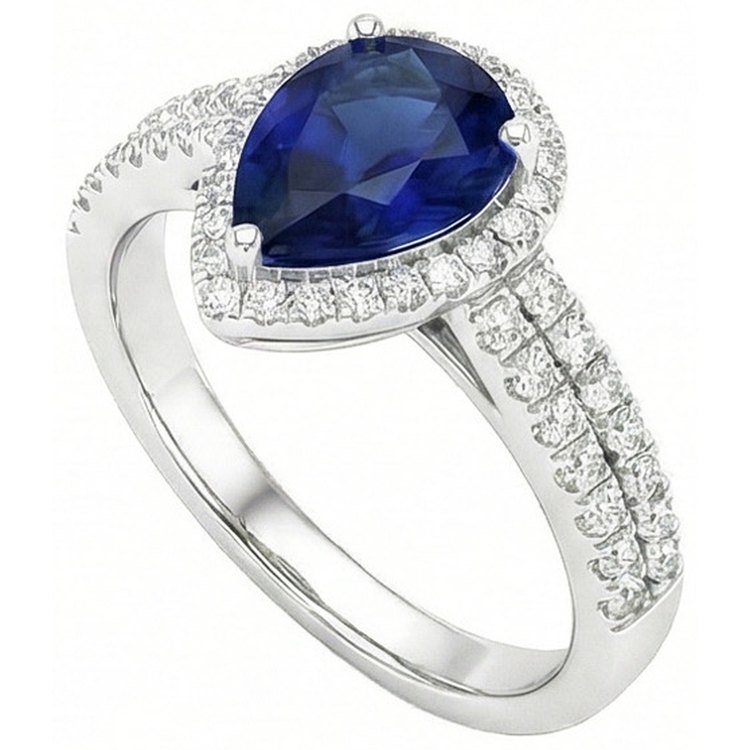 naturel round diamant 2.75carats bague détail rapproché
