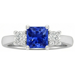 Bague Saphir Naturel 1.25 Carats