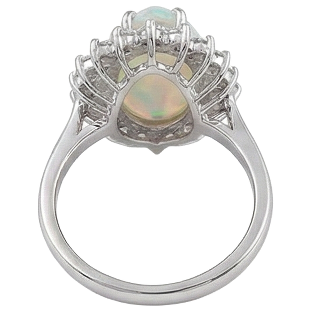 naturel round diamant 11.75carats bague sur blanc