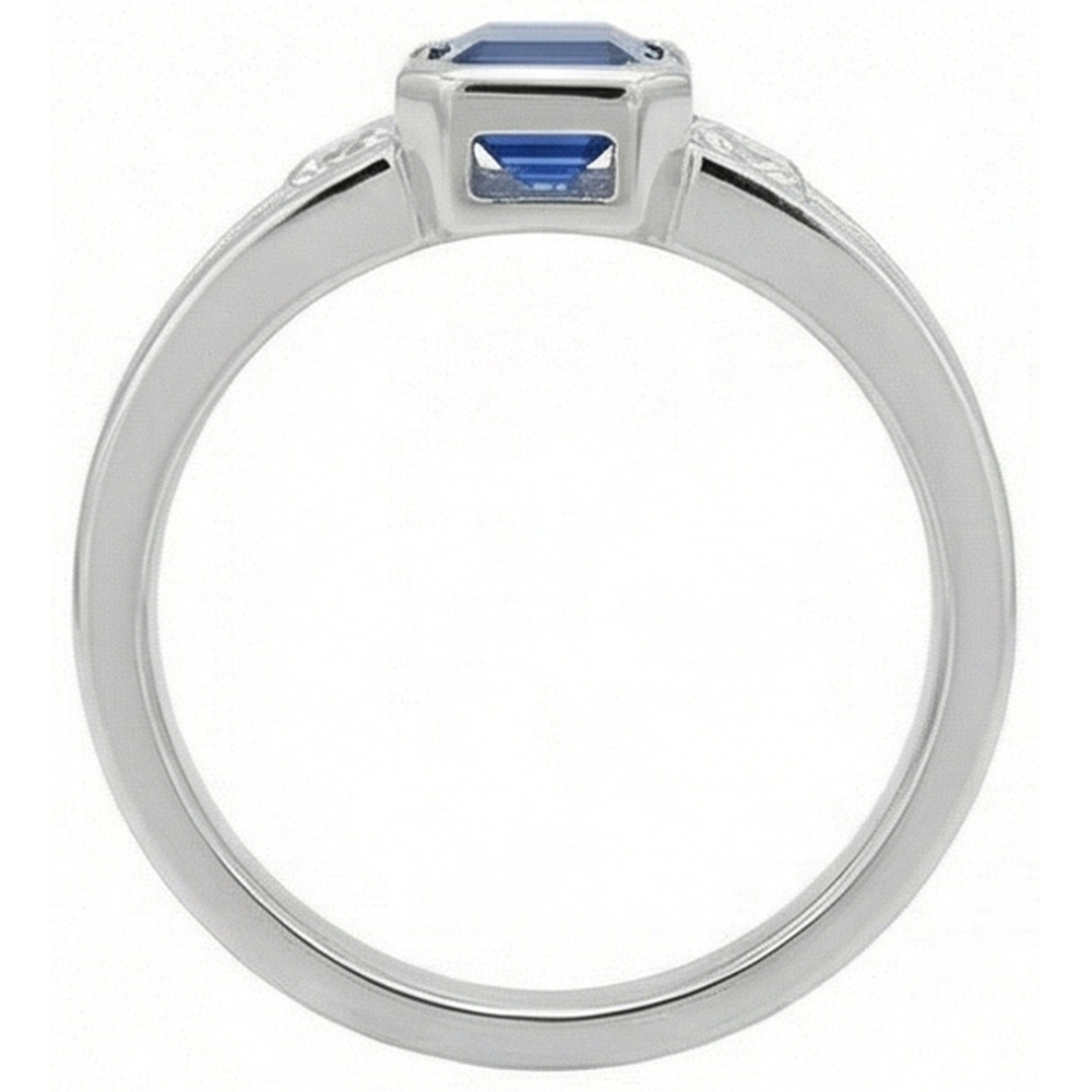 naturel diamant 1.25carats bague vue de profil