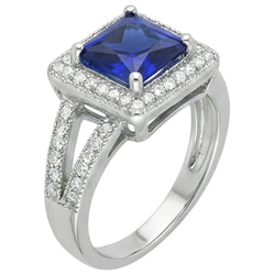 Bague Saphir Naturel 3.56 Carats