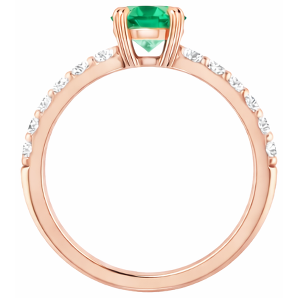 naturel round diamant 2.50carats bague sur blanc