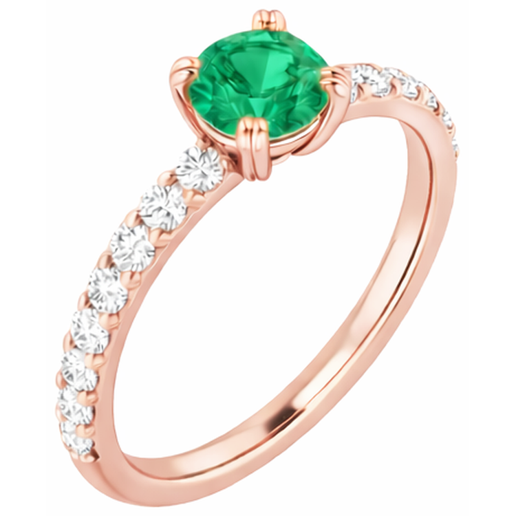 naturel round diamant 2.50carats bague vue de dessus