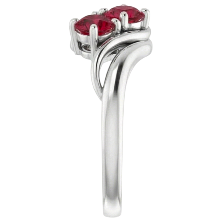 Bague rubis birman 0.50 carats style torsadé serti de griffes bijoux neufs