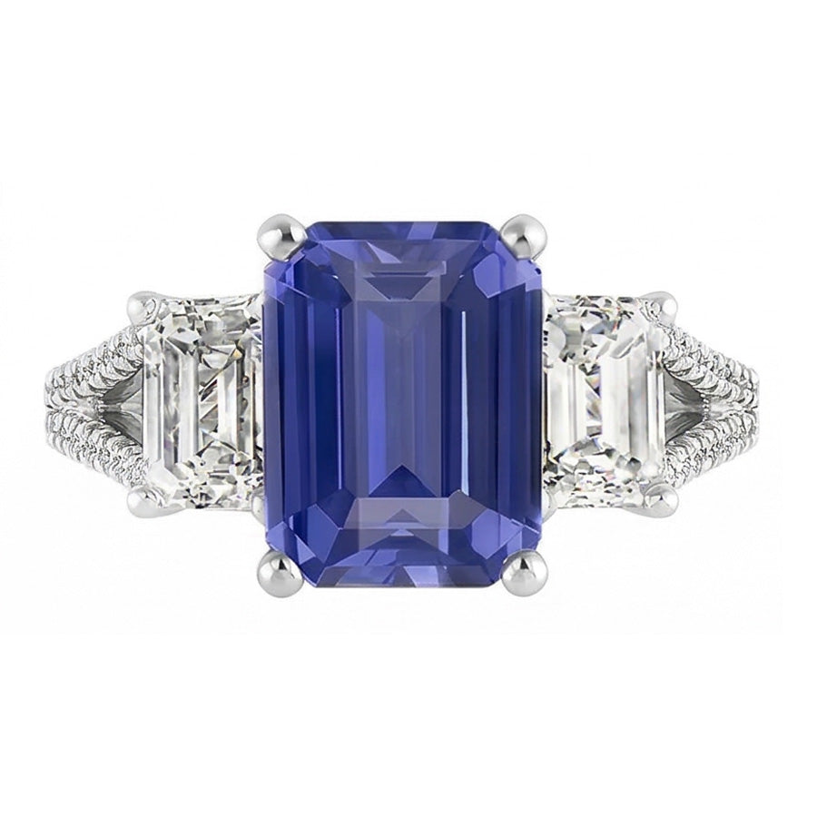 naturel diamant 3.50carats bague détail rapproché