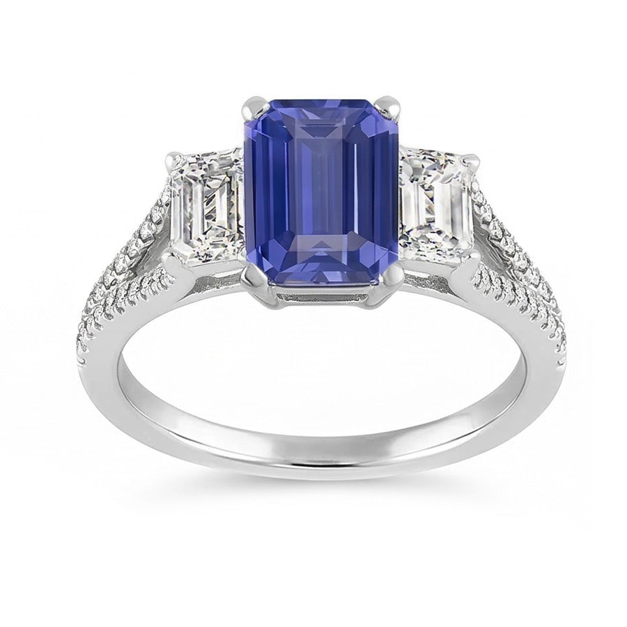 naturel diamant 3.50carats bague vue de dessus