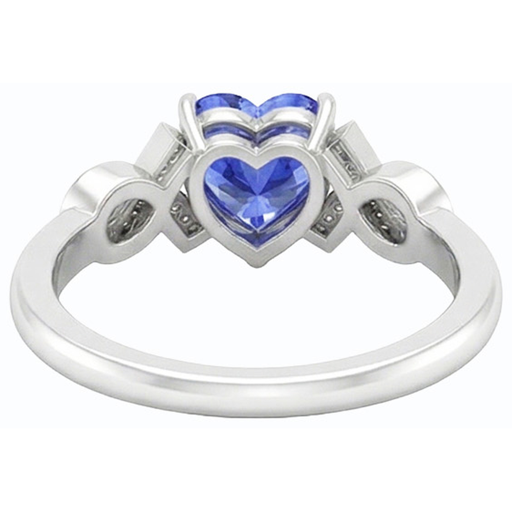 naturel round diamant 1.75carats bague vue de profil