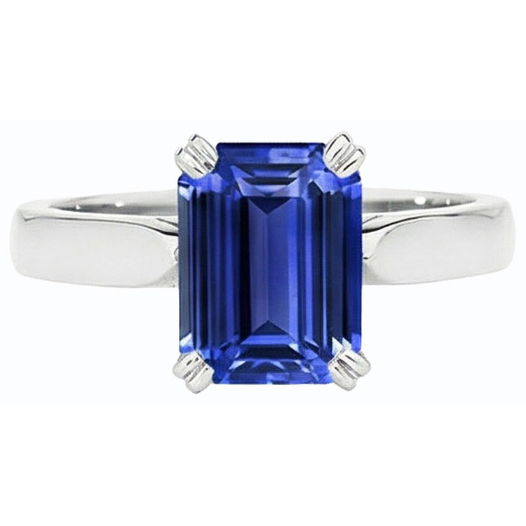 naturel diamant 3carats bague sur blanc