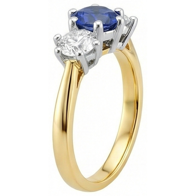 naturel diamant 3.50carats bague vue de profil