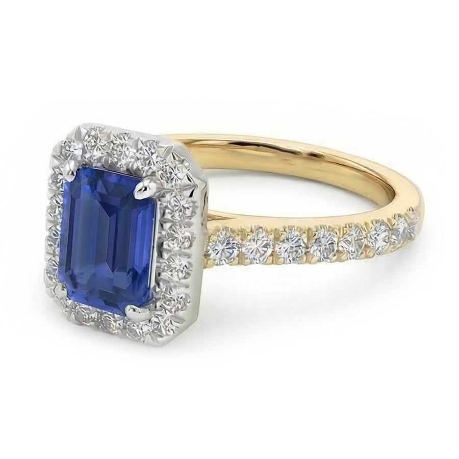 naturel diamant 3carats bague vue de profil