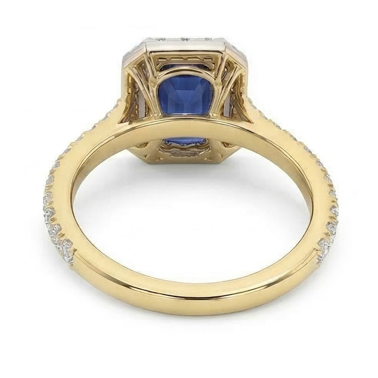 naturel diamant 3carats bague sur blanc