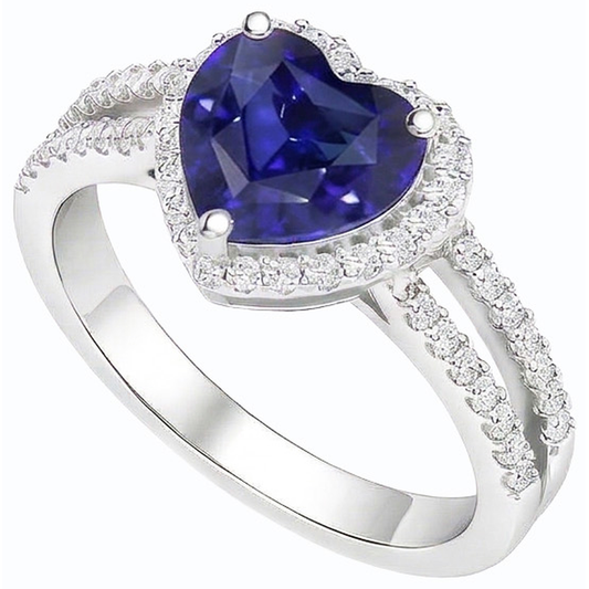 naturel round diamant 3.50carats bague angle de côté
