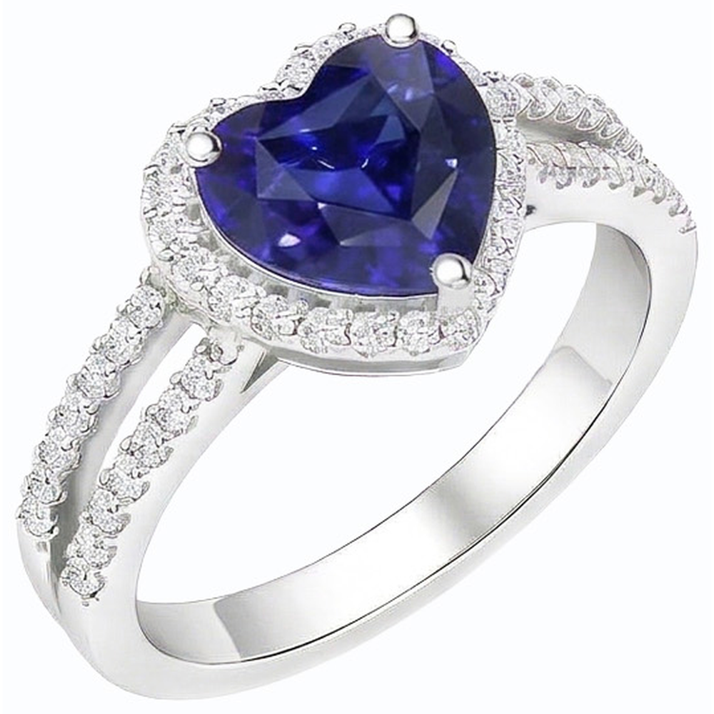 naturel round diamant 3.50carats bague vue de dessus