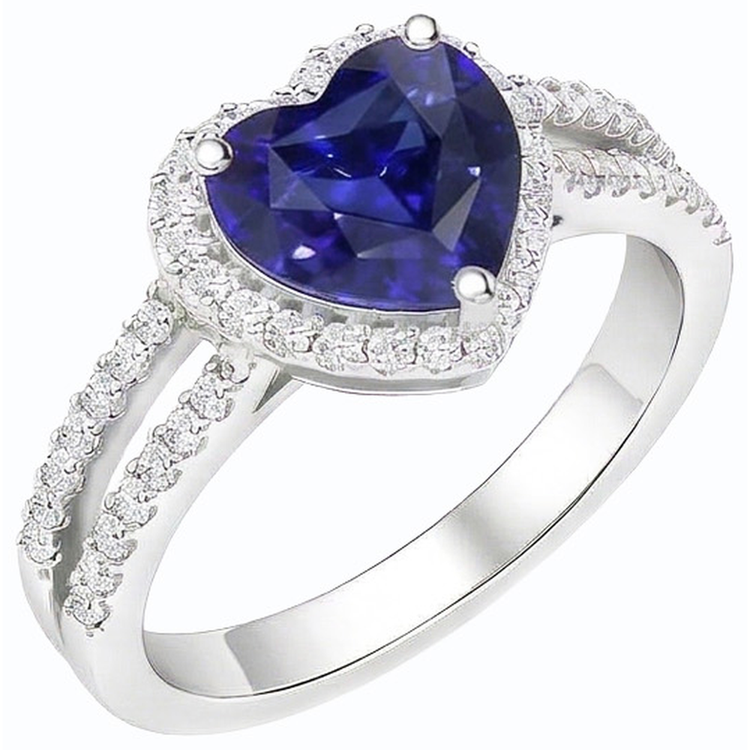 naturel round diamant 3.50carats bague vue de dessus