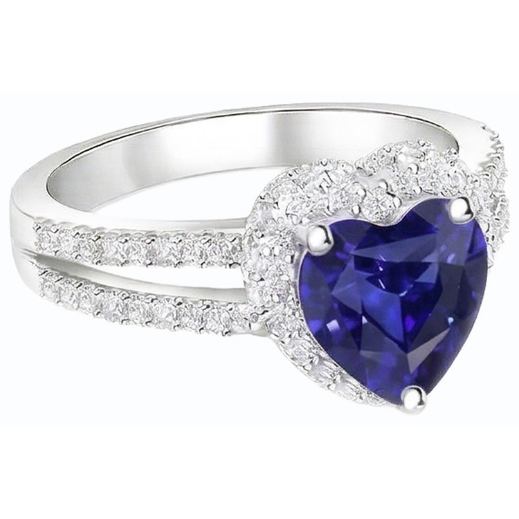 naturel round diamant 3.50carats bague vue de profil