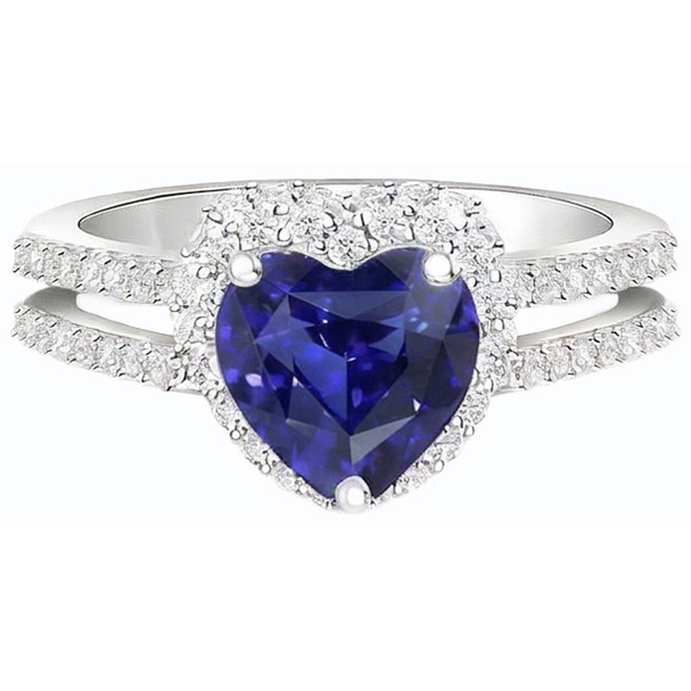 naturel round diamant 3.50carats bague détail rapproché